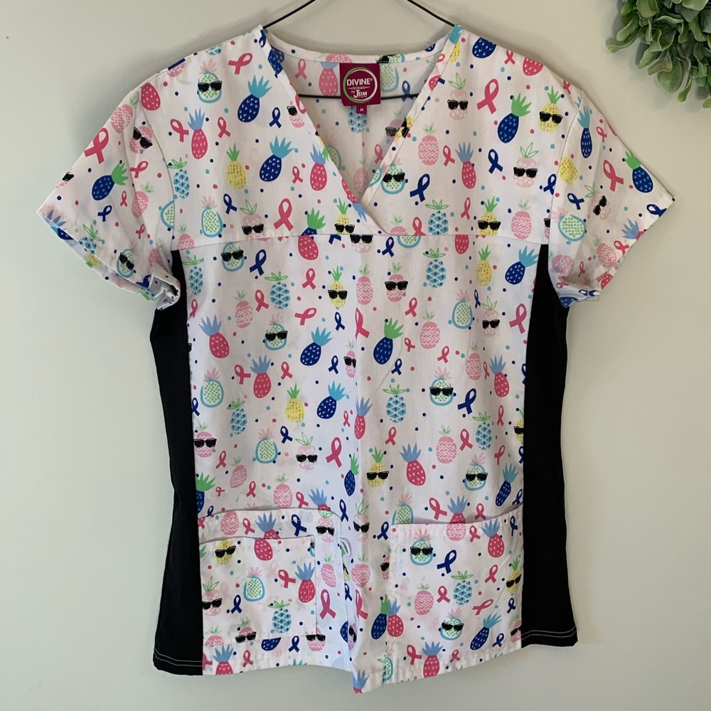 Pineapple scrub top